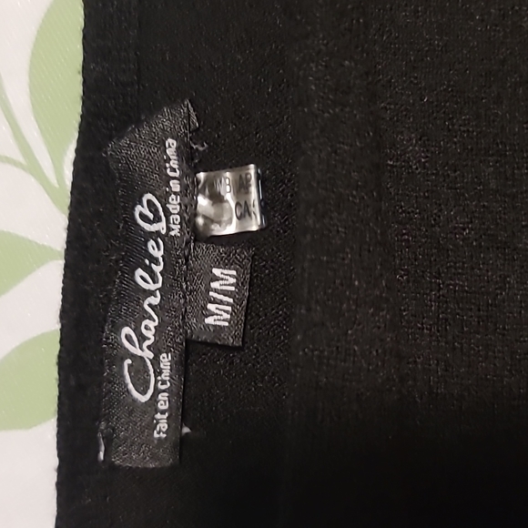 Charlie B sweater med black faux fur buttons faux pearl detail womens classic - Picture 8 of 10